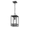 Z-Lite Nuri 1 Light Outdoor Chain Mount Ceiling Fixture, Black & Clear 596CHM-BK - alternate 3